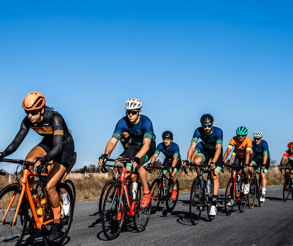 Sports cyclists team